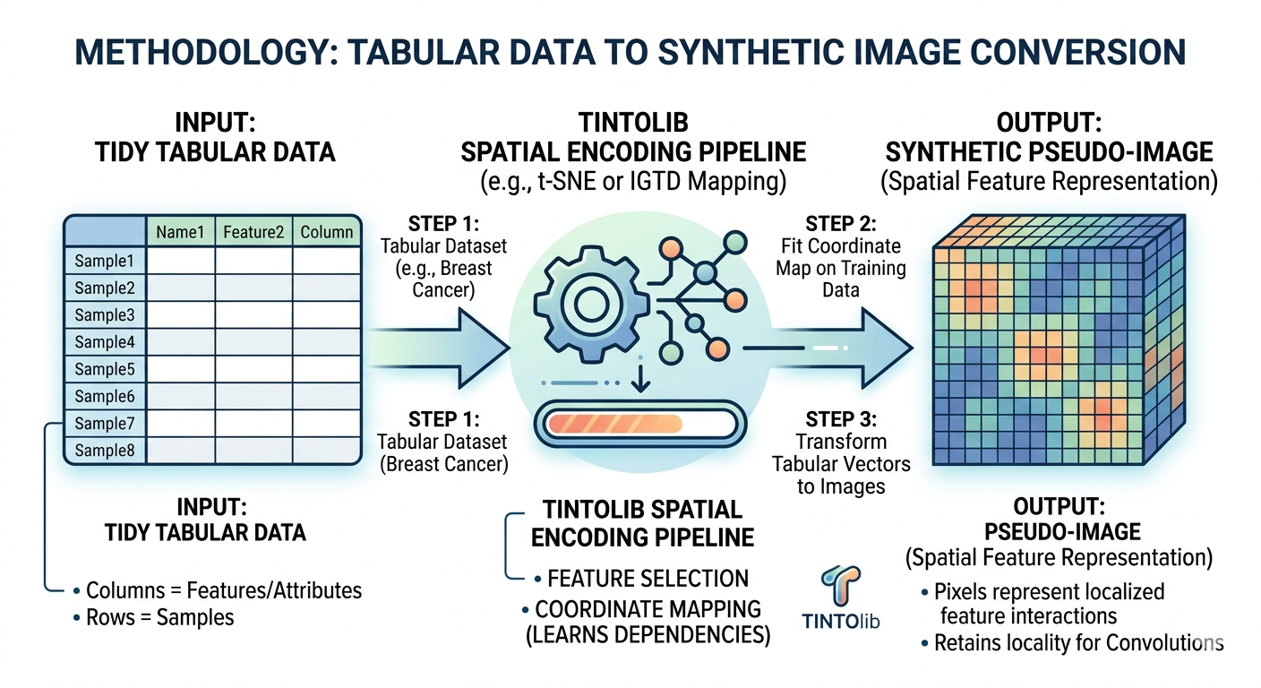 Tabular Data into Synthetic Images Methodology