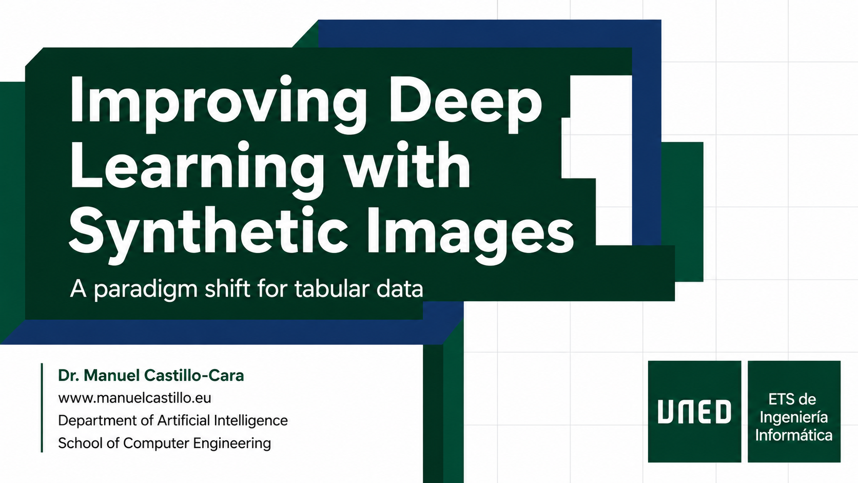 Improving Deep Learning by Exploiting Synthetic Images — Part I: Why Tabular Data Needs Spatial Representations